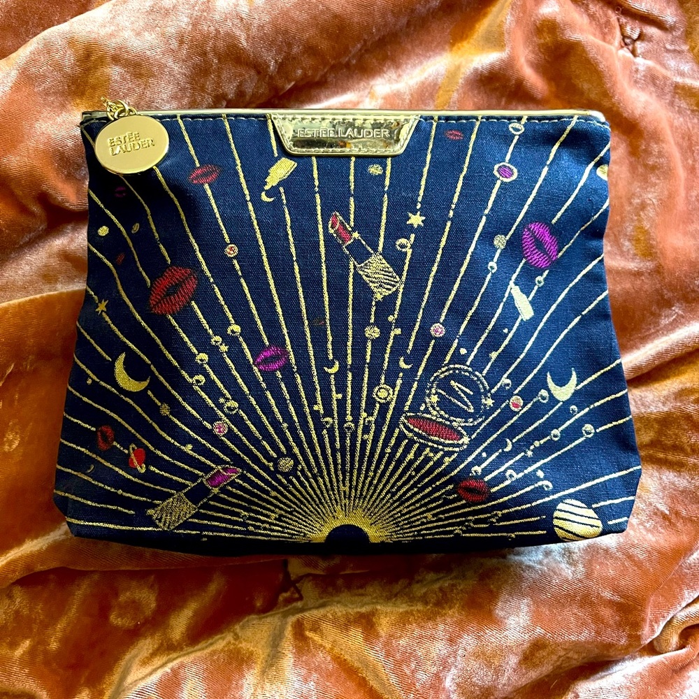 Estée Lauder 💫 Glamorous Cosmic Travel Gift with Purchase Cosmetic Bag Zodiac
